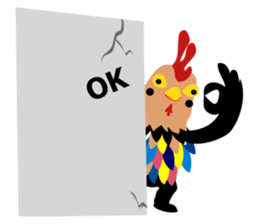 Happy New Year 2017 Chicken Year!!! WOW! sticker #14407790