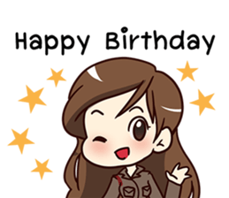 A-Run Greeting Happy Birthday 2017 sticker #14408771
