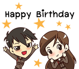 A-Run Greeting Happy Birthday 2017 sticker #14408773