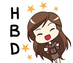 A-Run Greeting Happy Birthday 2017 sticker #14408774