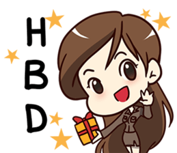 A-Run Greeting Happy Birthday 2017 sticker #14408775