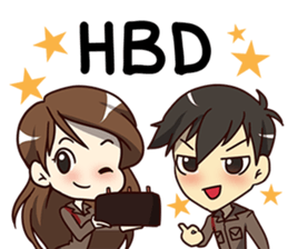 A-Run Greeting Happy Birthday 2017 sticker #14408777