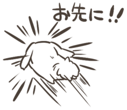 4 Papillon nestles up to daily life sticker #14409185