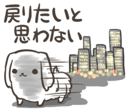 4 Papillon nestles up to daily life sticker #14409194