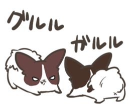 4 Papillon nestles up to daily life sticker #14409198