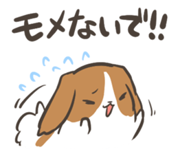 4 Papillon nestles up to daily life sticker #14409199