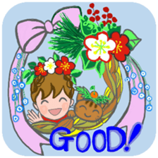 Cat and girl part 14 sticker #14409254