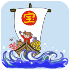 Cat and girl part 14 sticker #14409262