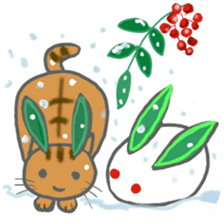 Cat and girl part 14 sticker #14409266