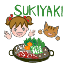 Cat and girl part 14 sticker #14409267