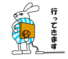 Man rabbit2 sticker #14409472