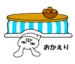 Man rabbit2 sticker #14409473