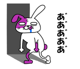 Man rabbit2 sticker #14409483