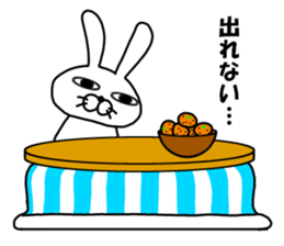 Man rabbit2 sticker #14409486