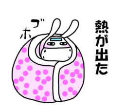 Man rabbit2 sticker #14409487