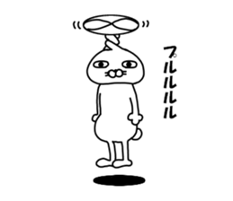 Man rabbit2 sticker #14409502