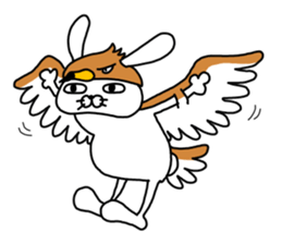 Man rabbit2 sticker #14409507