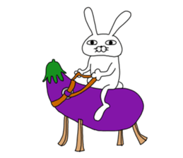 Man rabbit2 sticker #14409508