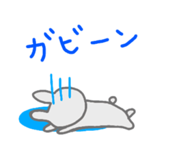 rabbit greeting sticker sticker #14410080