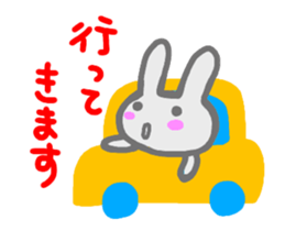 rabbit greeting sticker sticker #14410084