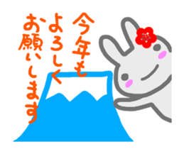 rabbit greeting sticker sticker #14410088