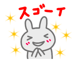 rabbit greeting sticker sticker #14410089