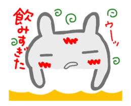 rabbit greeting sticker sticker #14410091