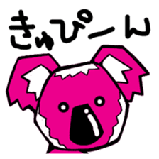 Pink koala sticker #14410255