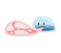 slime gobbles up anything sticker #14410622