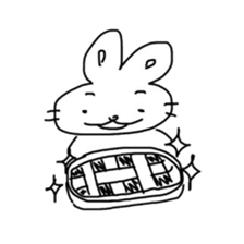 Mochi usagi's cooking time sticker #14410673