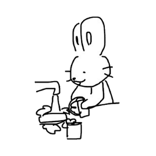 Mochi usagi's cooking time sticker #14410676