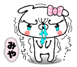 Funny Face Bunny Miya sticker #14411096