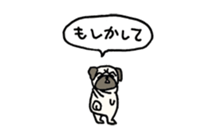 Small pugs sticker #14412414