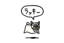 Small pugs sticker #14412421