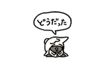 Small pugs sticker #14412427