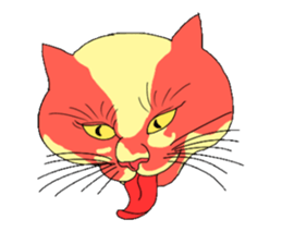 Cat Ukiyoe 2 sticker #14412476