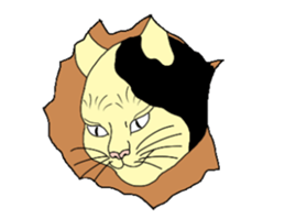 Cat Ukiyoe 2 sticker #14412477