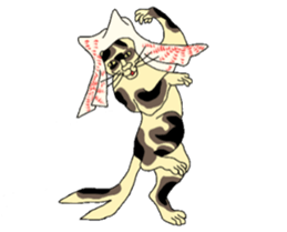 Cat Ukiyoe 2 sticker #14412480