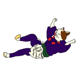 Cat Ukiyoe 2 sticker #14412483