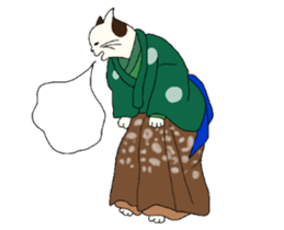 Cat Ukiyoe 2 sticker #14412486