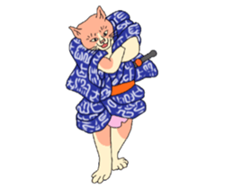 Cat Ukiyoe 2 sticker #14412491