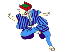 Cat Ukiyoe 2 sticker #14412492