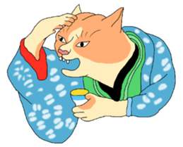 Cat Ukiyoe 2 sticker #14412493