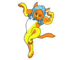 Cat Ukiyoe 2 sticker #14412501