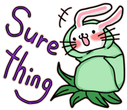 dadar dulung rabbit sticker sticker #14413169