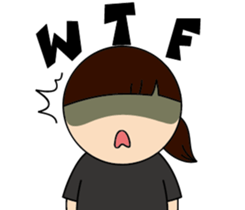 Adant and her dog's daily life 4 sticker #14413360