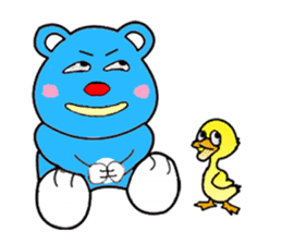 monbear and ducksuck sticker #14413464