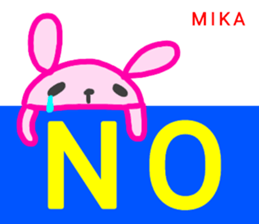 name sticker mika sticker #14414012