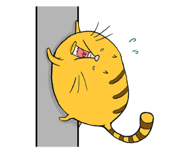 curvy cat Kimaru 2 sticker #14414624