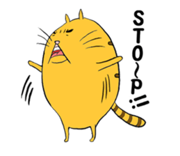 curvy cat Kimaru 2 sticker #14414635